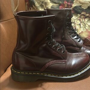 Dr. Martens the original Men's Burgundy Lace-Up Boots